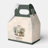 Rustikaler Wald Oh Boy Bearly Wait Baby Dusche Geschenkschachtel (Vorderseite)