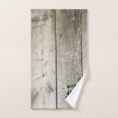 Rustikaler Wald Personalisierte Familienhäuser Nam Badhandtuch Set (Handtuch)