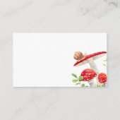 Rustikaler Wald Pilz wie großer Mama's Bauch Begleitkarte (Rückseite)