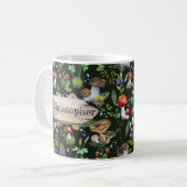 Rustikaler Wald Pilze Pflanze Berries Kaffeetasse (Vorderseite Links)