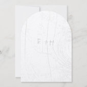 Rustikaler Wald Pink Garland Barn Wood Wedding Einladung (Rückseite)