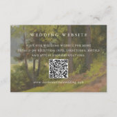 Rustikaler Wald QR-Code Elegante Hochzeit Begleitkarte (Vorderseite)
