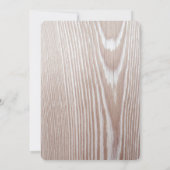 Rustikaler Wald rettet die Daten Save The Date (Rückseite)