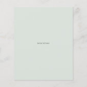 Rustikaler Wald Save the Date (Rückseite)