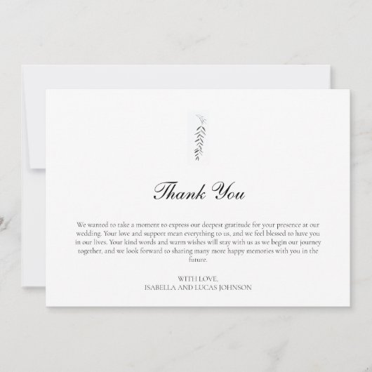 Rustikaler Wald und Berghütte Danke Karte (Vorderseite)