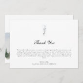 Rustikaler Wald und Berghütte Danke Karte (Vorne/Hinten)