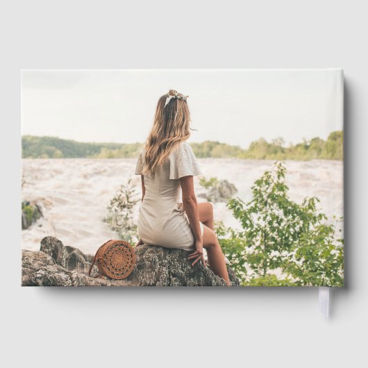 Rustikaler Wald Wald Abschluss Gästebuch (Rückseite)