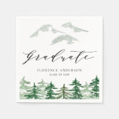 Rustikaler Wald Wald Abschluss Serviette (Vorderseite)