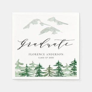 Rustikaler Wald Wald Abschluss Serviette