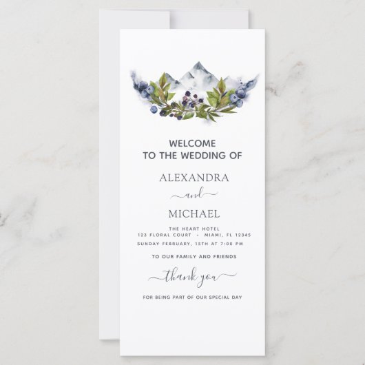 Rustikaler Wald Wasserfarbe Moderne (Vorderseite)