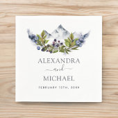 Rustikaler Wald Wasserfarbe Moderne Serviette