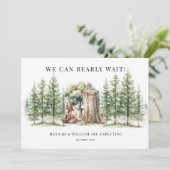 Rustikaler Waldbärenwald Ankündigung (Stehend Vorderseite)