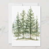 Rustikaler Waldbärenwald Ankündigung (Rückseite)