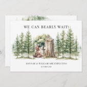 Rustikaler Waldbärenwald Ankündigung (Vorne/Hinten)