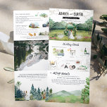 Rustikaler Waldberg Hochzeit mit drei Falten Einla Dreifach Gefaltete Einladung<br><div class="desc">Kommen Sie mit uns in die Berge! Set den Ton für eine rustikale Waldhochzeit mit einer individuellen Wochenendeinladung. Diese "geräumige" Einladung ist eine gute Möglichkeit, Ihren Gästen zusätzliche Informationen über die Hochzeit zu geben. Auf diesen Karten können Sie die Festlichkeiten rund um Ihr Hochzeitswochenende auflisten, wie z.B. Begrüßungscocktails, Partys und...</div>