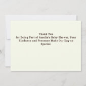 Rustikaler Waldwald Pilzsäulendusche Fall Dankeskarte (Rückseite)