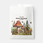 Rustikaler Waldwald Pilzsäulendusche Fall Geschenktütchen (Vorderseite)