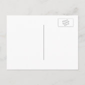 Rustikaler Waldweg Save the Date Postkarten (Rückseite)