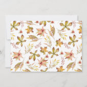 Rustikaler Wasserfall ernten Baby Sprinkle Einladung (Rückseite)