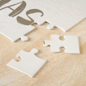 Rustikaler Wasserfarbe-Christmas-Baum Weihnachten Puzzle (Seite)