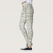 Rustikaler Wasserfarbe-Krokodillederdruck Leggings (Links)