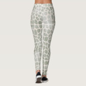 Rustikaler Wasserfarbe-Krokodillederdruck Leggings (Rückseite)