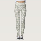 Rustikaler Wasserfarbe-Krokodillederdruck Leggings (Vorderseite)