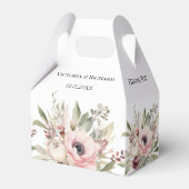 rustikaler Wasserfarben-Blumenstrauß Geschenkschachtel (Vorderseite)