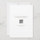 Rustikaler Wasserfarben-Englischer Landsitz QR-Cod Save The Date (Rückseite)