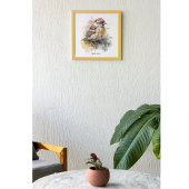 Rustikaler Wasserfarben-Spatz, individuell Poster