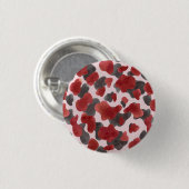 Rustikaler Wasserfarben-Wintertierdruck Button (Vorne & Hinten)