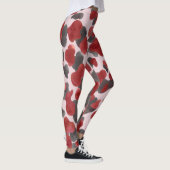 Rustikaler Wasserfarben-Wintertierdruck Leggings (Rechts)
