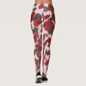 Rustikaler Wasserfarben-Wintertierdruck Leggings (Rückseite)