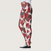 Rustikaler Wasserfarben-Wintertierdruck Leggings (Links)