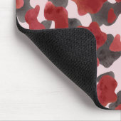 Rustikaler Wasserfarben-Wintertierdruck Mousepad (Ecke)