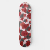 Rustikaler Wasserfarben-Wintertierdruck Skateboard (Vorderseite)