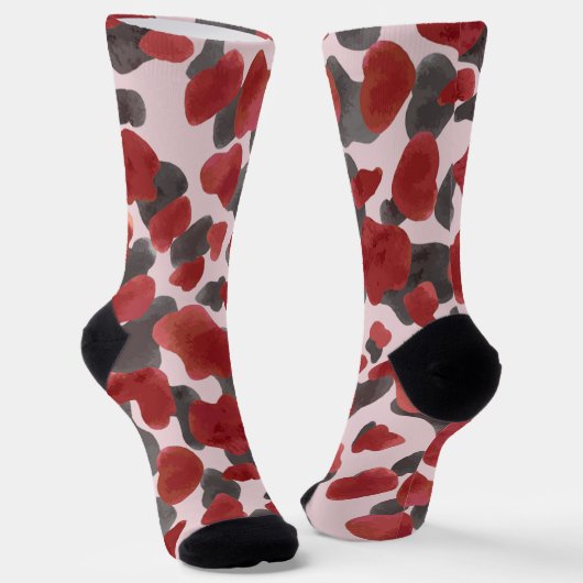 Rustikaler Wasserfarben-Wintertierdruck Socken (Gewinkelt)