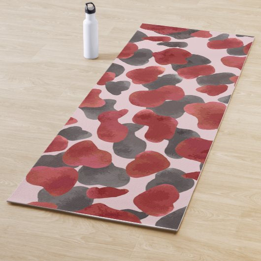 Rustikaler Wasserfarben-Wintertierdruck Yogamatte (Beispiel)