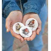 Rustikaler Wasserfarbenammer, kundenspezifisch Button