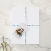 Rustikaler Wasserfarbenammer, kundenspezifisch Geschenkanhänger (Mit Garn)