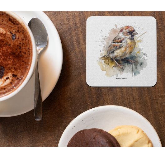 Rustikaler Wasserfarbenammer, kundenspezifisch Glasuntersetzer