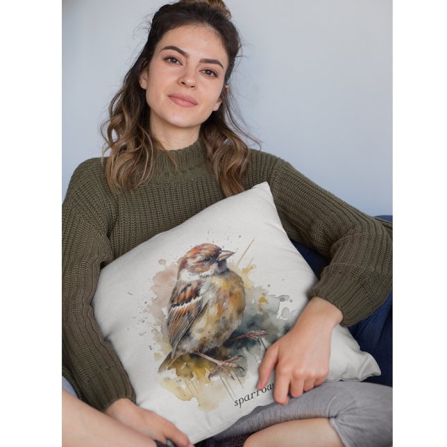 Rustikaler Wasserfarbenammer, kundenspezifisch Kissen (Von Creator hochgeladen)