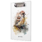 Rustikaler Wasserfarbenammer, kundenspezifisch Klemmbrett (Links)