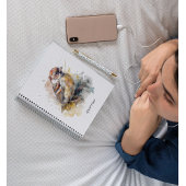 Rustikaler Wasserfarbenammer, kundenspezifisch Notizblock