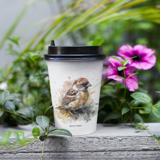 Rustikaler Wasserfarbenammer, kundenspezifisch Pappbecher