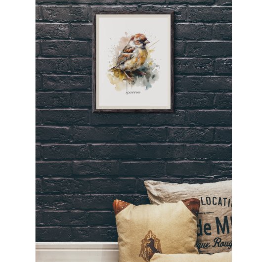 Rustikaler Wasserfarbenammer, kundenspezifisch Poster