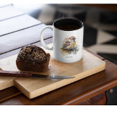 Rustikaler Wasserfarbenammer, kundenspezifisch Zweifarbige Tasse