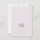 Rustikaler Wasserfarbenfrost Jar von Lilac-Blume H Save The Date (Rückseite)