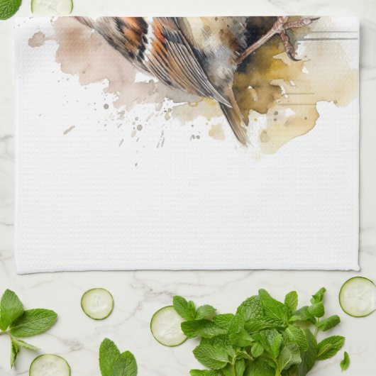 Rustikaler Wasserfarbenspark Geschirrtuch (Gefaltet)