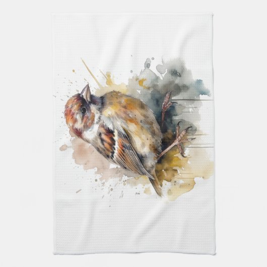 Rustikaler Wasserfarbenspark Geschirrtuch (Vertikal)